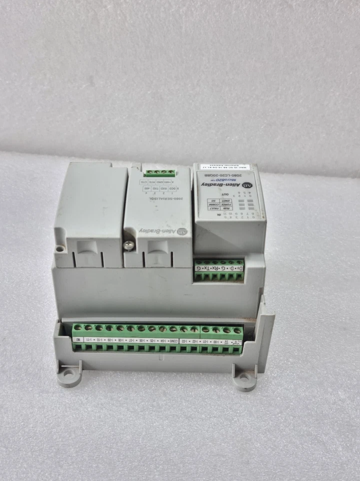 Allen Bradley Micro820 2080-LC20-20QBB With 2080-Serialisol EtherNet Ip Plc(Run)